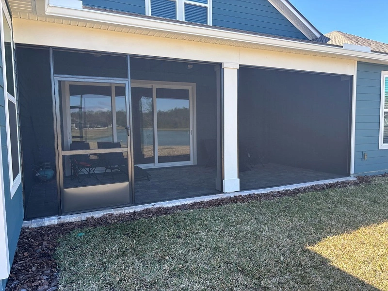 Existing patio screen-in project