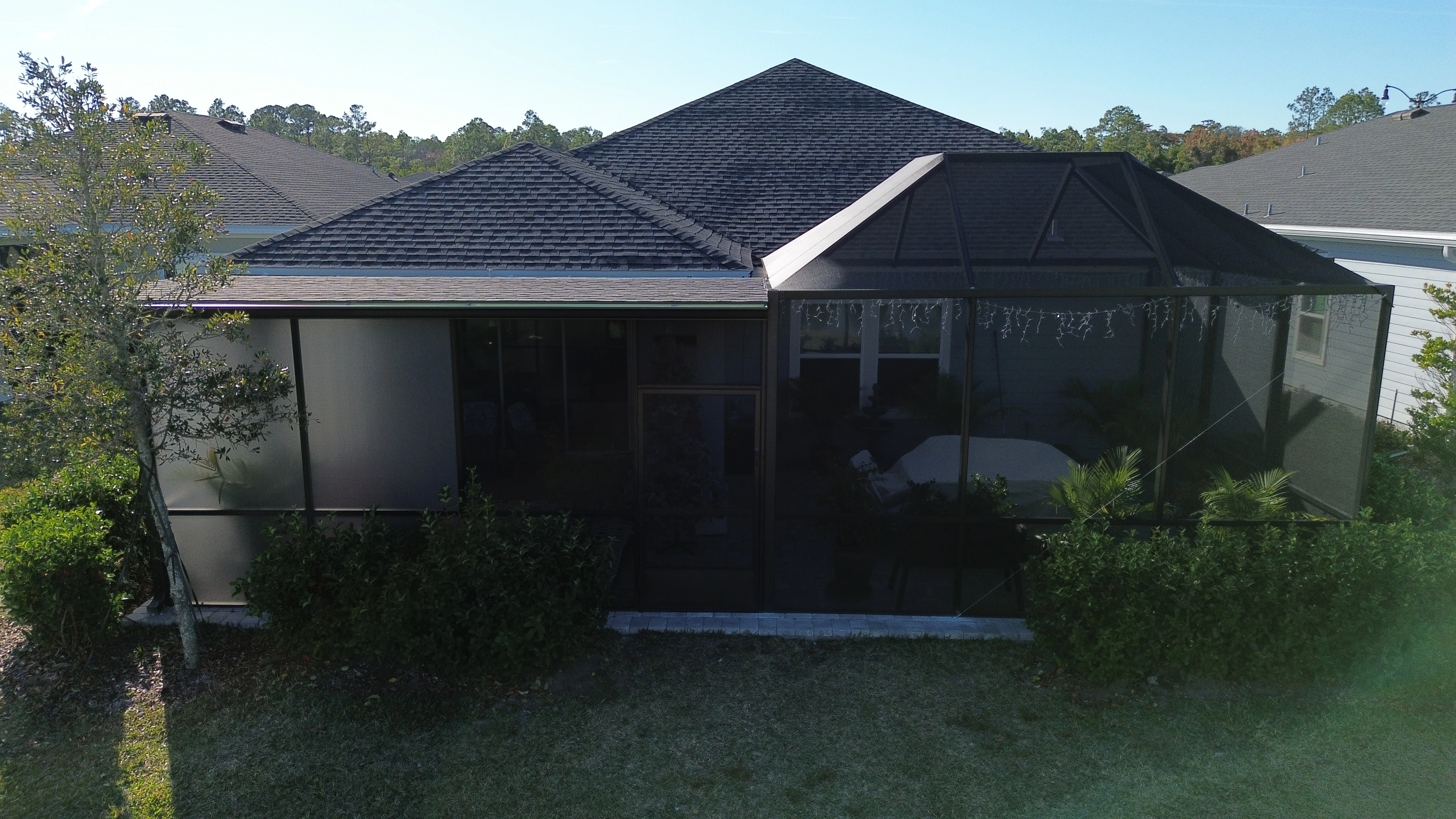 Mixed roof enclosure project