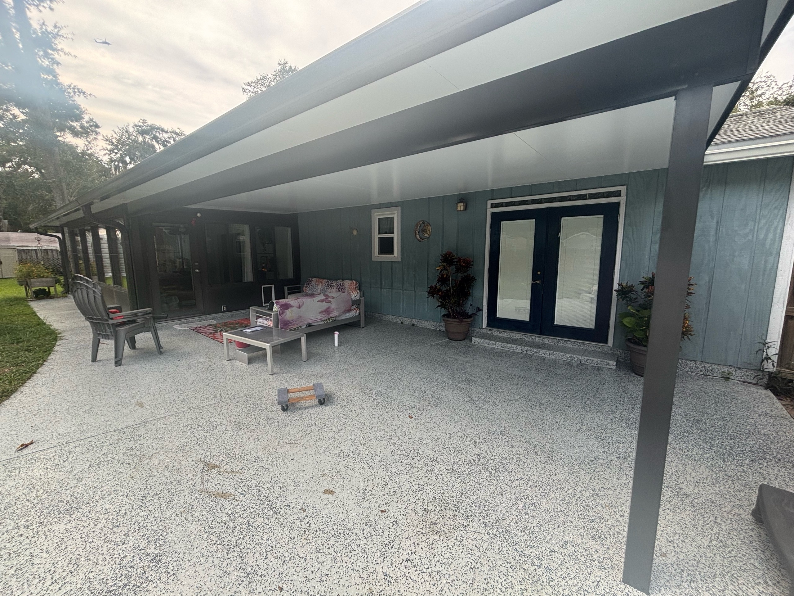 Patio cover roof system project