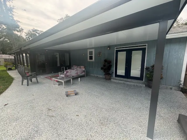 Patio cover roof system project