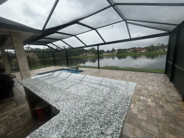 Large panoramic pool enclosure project