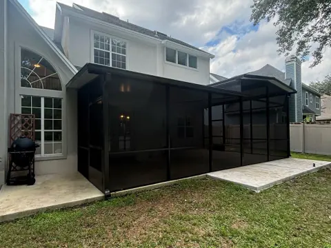 Solid roof patio enclosure